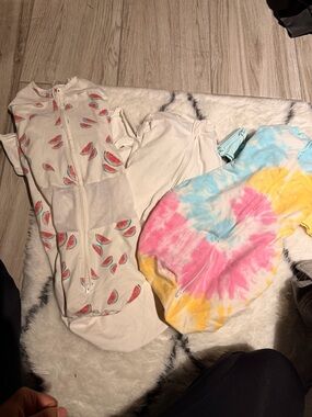 SNOO sleep sack bundle only for Snoo- Watermelon Print + Tie-Dye + white size M